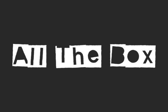 All the Box Font for Retro Brand Identity