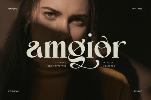 Amgior Typeface for Modern Web Design