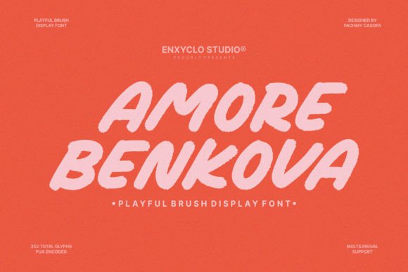 Amore Benkova: A Bold Script Typeface for Editorial Design