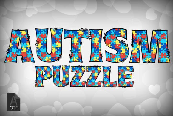 Autism Puzzle Typeface for Bold Campaigns