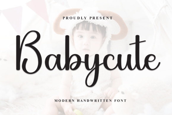Babycute Font: Sweet Handwritten Style for Brands