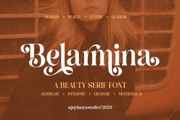 Belarmina: A Modern Serif Typeface for Digital Design