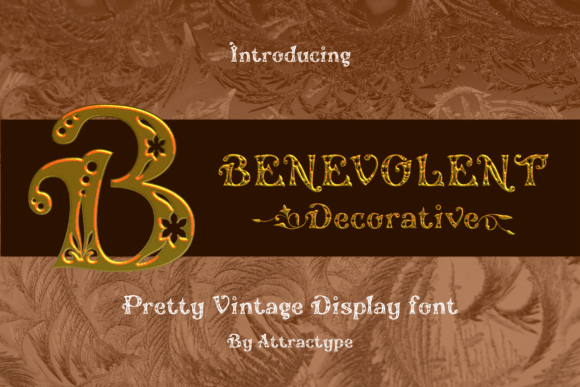 Benevolent Decorative Font for Web Design
