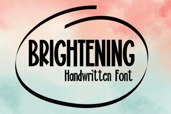 Brightening: A Friendly Script Font for Web Design
