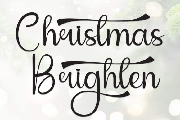 Christmas Brighten: A Friendly Script Font Review