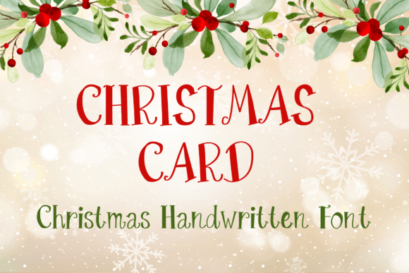 Christmas Card Font for Modern Branding