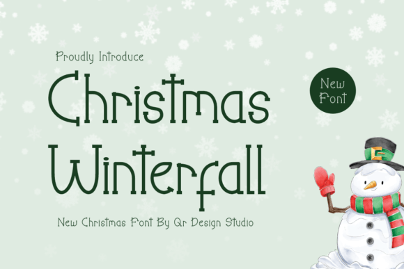 Christmas Winterfall: A Premium Serif for Festive Branding