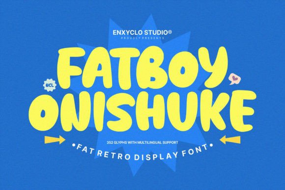 Fatboy Onishuke: A Bold Retro Display Typeface for Web Design