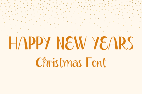 Happy New Years Font for Handmade Branding