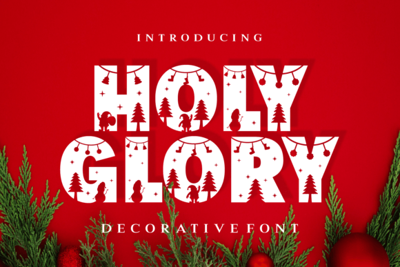 Holy Glory: A Vintage Christmas Display Font
