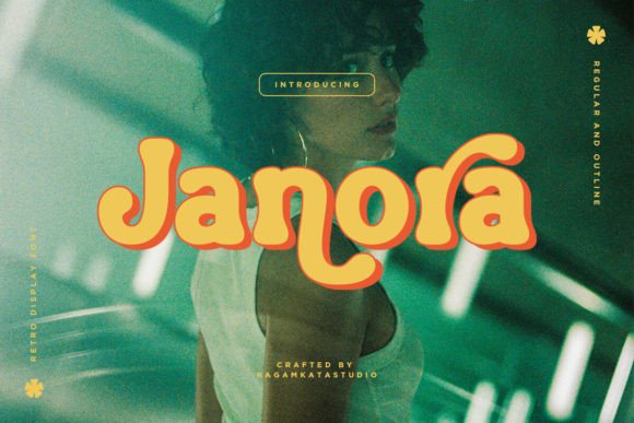 Janora Typeface Review for Retro Branding