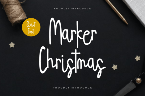 Marker Christmas Typeface for Joyful Editorial Design