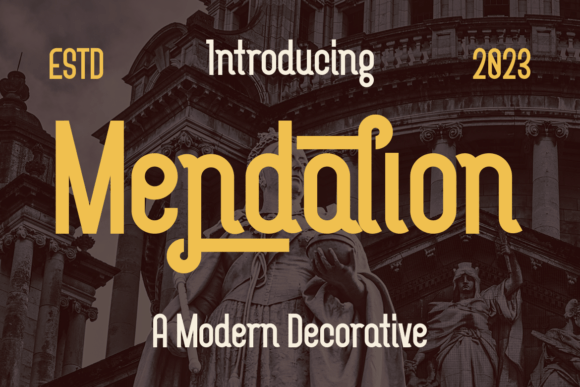 Mendalion Font: A Modern Typeface for Editorial Design