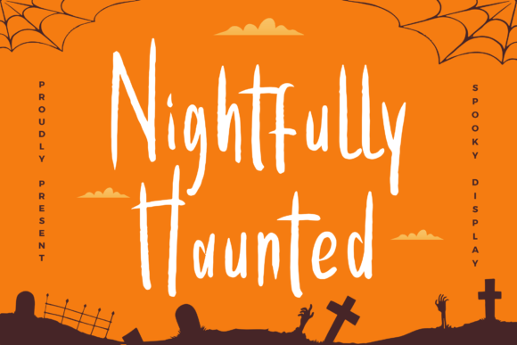 Nightfully Haunted Font for Spooky Crafts