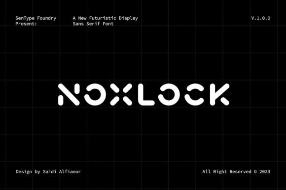 Noxlock: A Futuristic Sans Serif Typeface for Modern Editorial Design