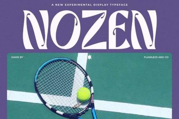 Nozen: An Experimental Serif Display Typeface