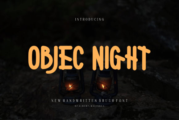 Objec Night Typeface for Bold Campaigns