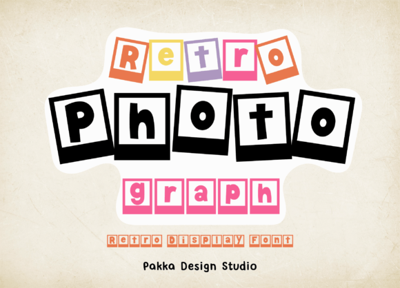 Retro Photograph Font for Vintage Branding
