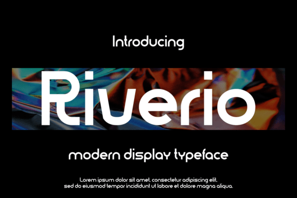 Riverio: A Modern Sans Serif Font for Makers