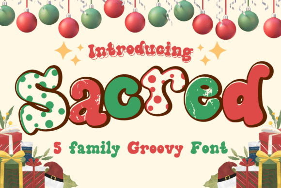 Sacred Font Review: A Retro Groovy Typeface for Bold Branding