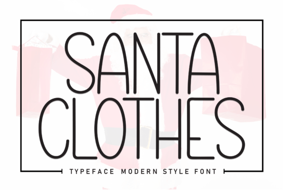 Santa Clothes Font for Friendly Business Branding