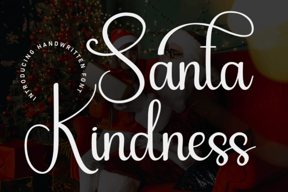Santa Kindness Font for Handmade Crafters