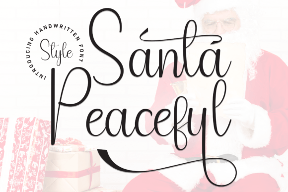 Santa Peaceful: A Friendly Handwritten Font for Campaigns