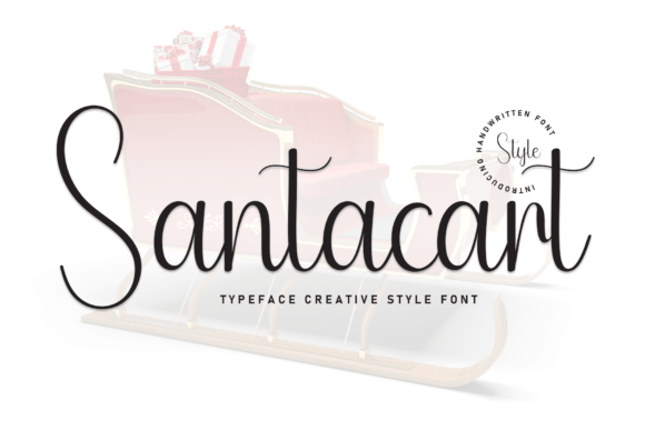 Santacart: A Friendly Handwritten Font for Creative Brands