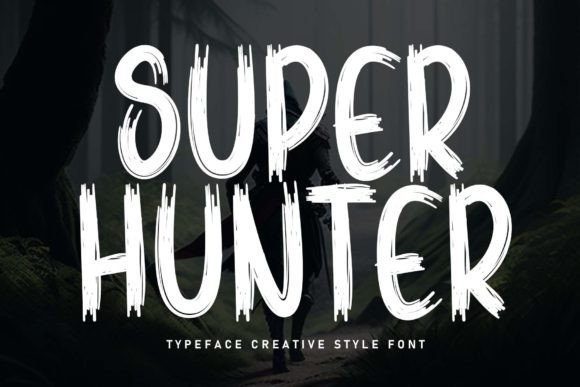 Super Hunter: A Playful Script Font for Editorial Design