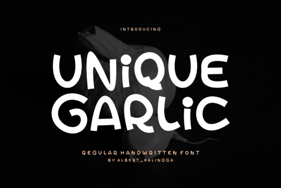 Unique Garlic Font for Bold Brand Identity