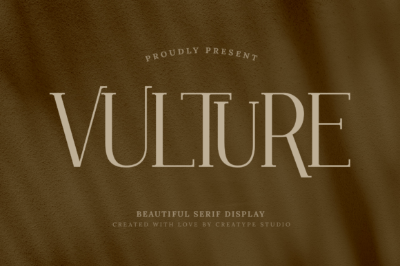 Vulture: The Elegant Serif Typeface for Editorial Design