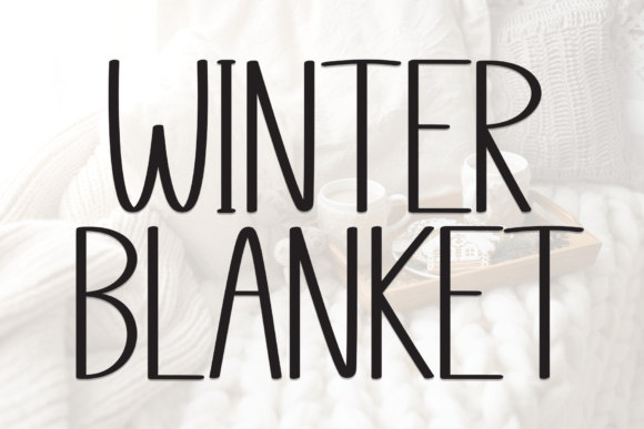Winter Blanket Font for Handmade Creators