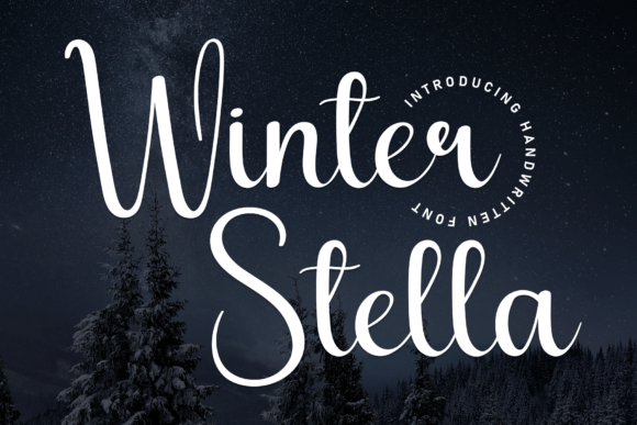 Winter Stella: A Friendly Handwritten Display Font for Branding